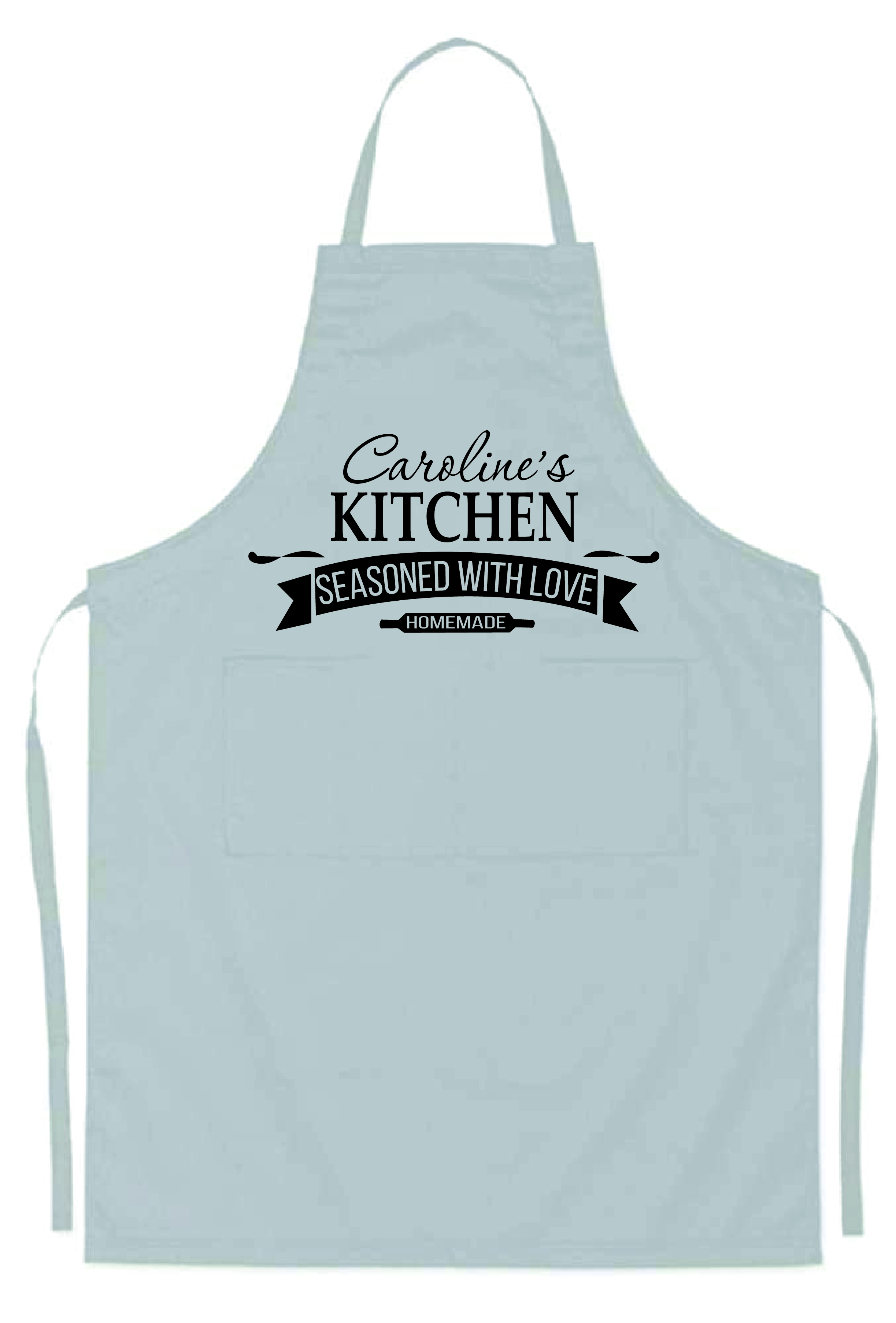 Personalised Homemade White Kitchen Apron